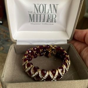 Nolan Miller cranberry colored new bracelet